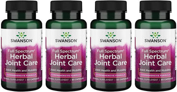 Swanson Full Spectrum Herbal Joint Care 60 Capsules (4 Pack)