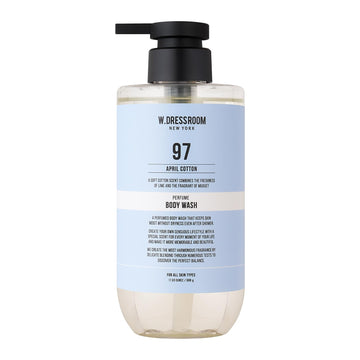 W.Dressroom No.97 April Cotton Perfumed Body Wash β Refreshing Citrus Musk Scent With Lime And Soft Vanilla, Moisturizing Shower Gel (16.9 Fl Oz)