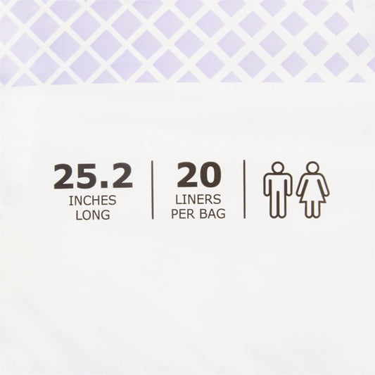 McKesson Classic Incontinence Liners, Light Absorbency for Postpartum - Disposable, Unisex, One Size Fits Most Adults - 25 1/5 in L, 20 Count, 1 Pack