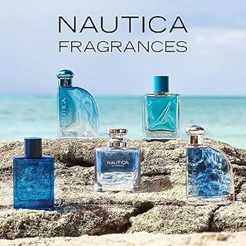 NAUTICA Classic Eau de Toilette for Men - Citrusy and Earthy Scent - Aromatic Notes of Bergamot, Jasmine, and Musk - Great for Everyday Wear - 3.4 Fl Oz