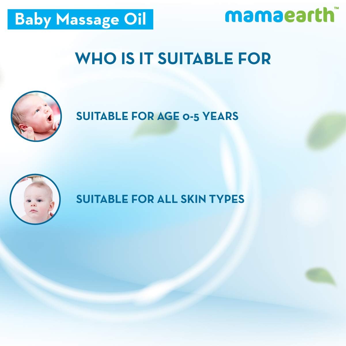 Mamaearth Soothing Massage Oil For Babies | Long Lasting Moisturization With Sesame, Almond & Jojoba Oil | Nourishes & Keeps Skin Soft & Supple | Gentle & Baby Safe | 6.76 Fl Oz/200Ml