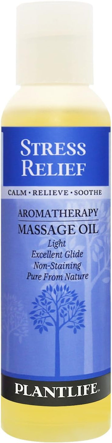 Stress Relief Aromatherapy Massage Oil - 4Oz