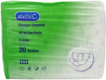 Alvita Inco Abs Aio Pants Med Night,Pack Of 20