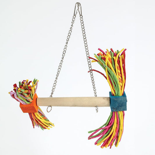 Spin And Chew Activity Swing Parrot Play Perch