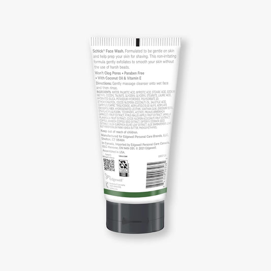 Schick Face Wash — Men’s Face Wash, Face Cleanser for Men - Pack of 2
