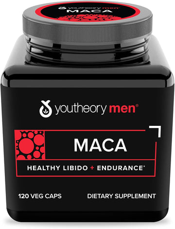 Youtheory Men'S Maca Advanced With Peruvian Ginseng, 120 Count