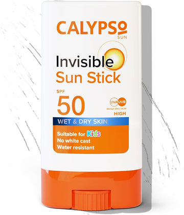 Calypso Invisible Sun Stick, Spf50 Sun Protection For Wet And Dry Skin, 15G