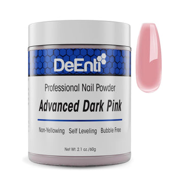 Deenti Acrylic Nail Powder, 2Oz Dark Pink Acrylic Powder Dip For Nails, Long Lasting Salon Quality, Bubble Free Professional Nail Powder For Manicure, Nail Art, Fake Nails, Nail Carving & Extensions