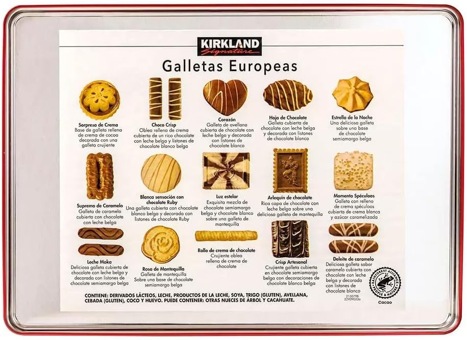 Kirkland Signature European Cookies With Belgian Chocolate - 1.4Kg, (Pack Of 1)