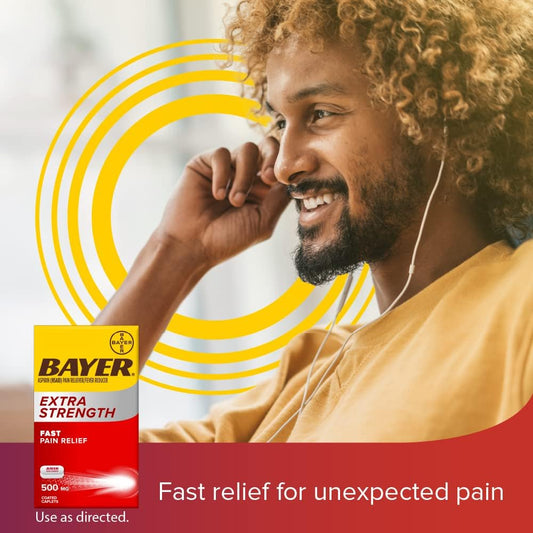 Bayer Extra Strength Aspirin 500 Mg, Pain Reliever And Fever Reducer,