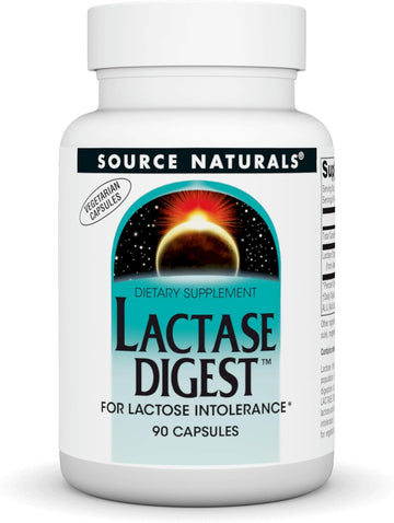 Source Naturals Lactase Digest, For Lactose Intolerance* - 90 Capsules