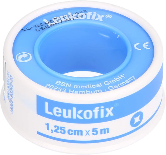Leukofix 1,25 Cm X 5 M Hautfreundliches Transparentes Fixierpflaster, 1 Pcs. Patch