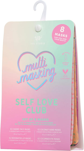 Yes Studio Multi-Masking Set Self Love Club 8 Pack (Pastel Mix)