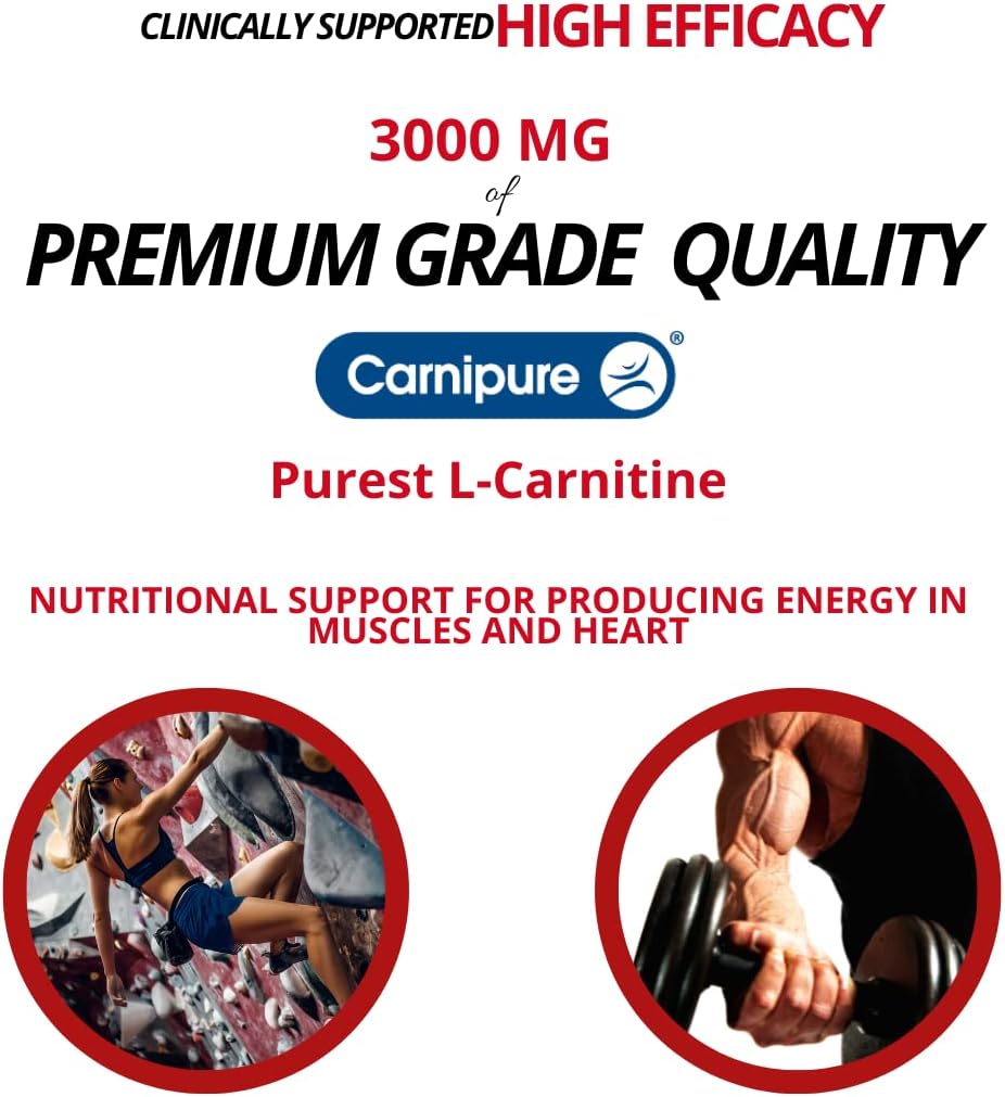 Bricker Labs CARNIBLAST Liquid L-Carnitine 3000mg, Premium L Carnitine