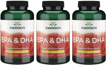 Swanson Ecomega Epa/Dha Fish Oil 180/120 Milligrams 120 Sgels (3 Pack)
