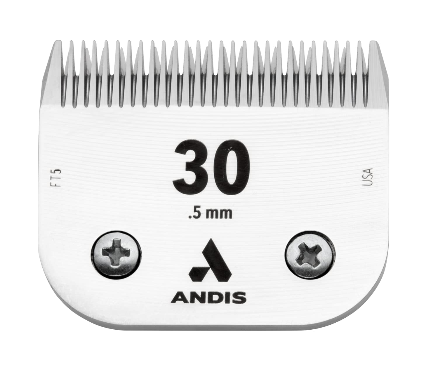 Hair Clipper And Trimmer Accessories : Andis – 64260, Ceramic Edge Pet Clipper Blade - Comprised Of Carbon-Infused Steel, Size-30 Blade With Prolonged Sharp Edge, Cuts Hairs At 1/50-Inch Length – For Dogs & Medium Sized Animals, Chrome