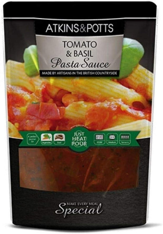 Atkins & Potts Mascarpone And Roast Garlic Pasta Sauce, 350G