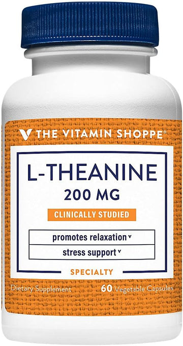 The Vitamin Shoppe L-Theanine 200Mg, Clinically Studied Ingredient, Su