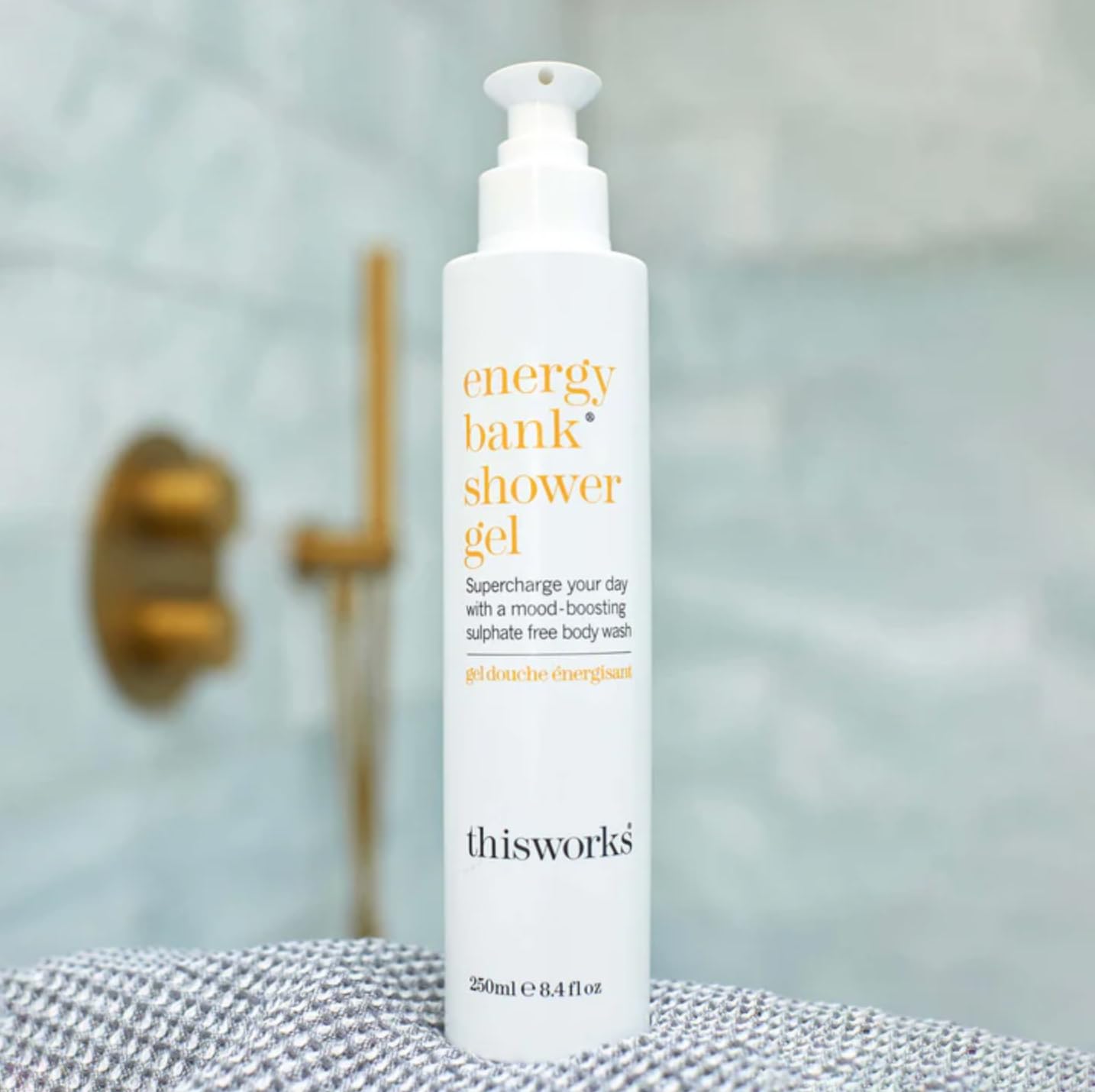 Thisworks Energy Bank Shower Gel: Supercharge Energy, Clean & Hydrate Skin, 250Ml | 8.4 Fl. Oz : Beauty & Personal Care