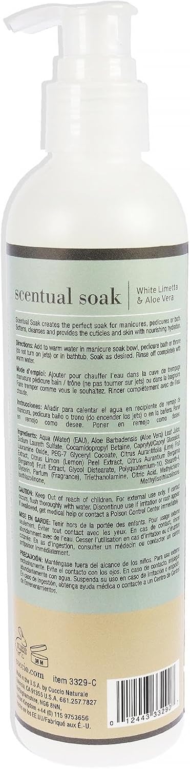 Scentual Soak White Limetta & Aloe Vera 237ml (8oz) : Amazon.co.uk: Beauty