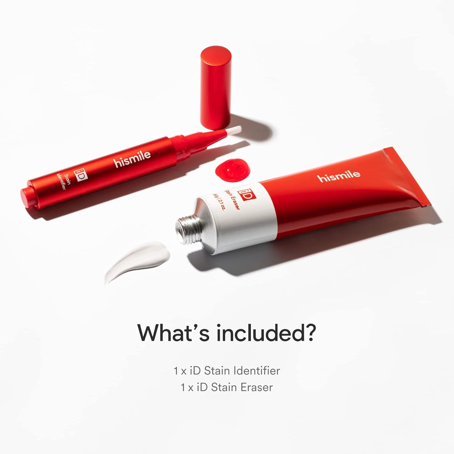 HISMILE iD Stain Eraser, Teeth Brightening, Prevent Teeth Stains, Two-Step Stain Eraser, Whiter Teeth, Toothpaste, Tooth Stain Treatment, Hismile Toothpaste, Hismile iD Stain Eraser, 2 : Amazon.co.uk: Grocery