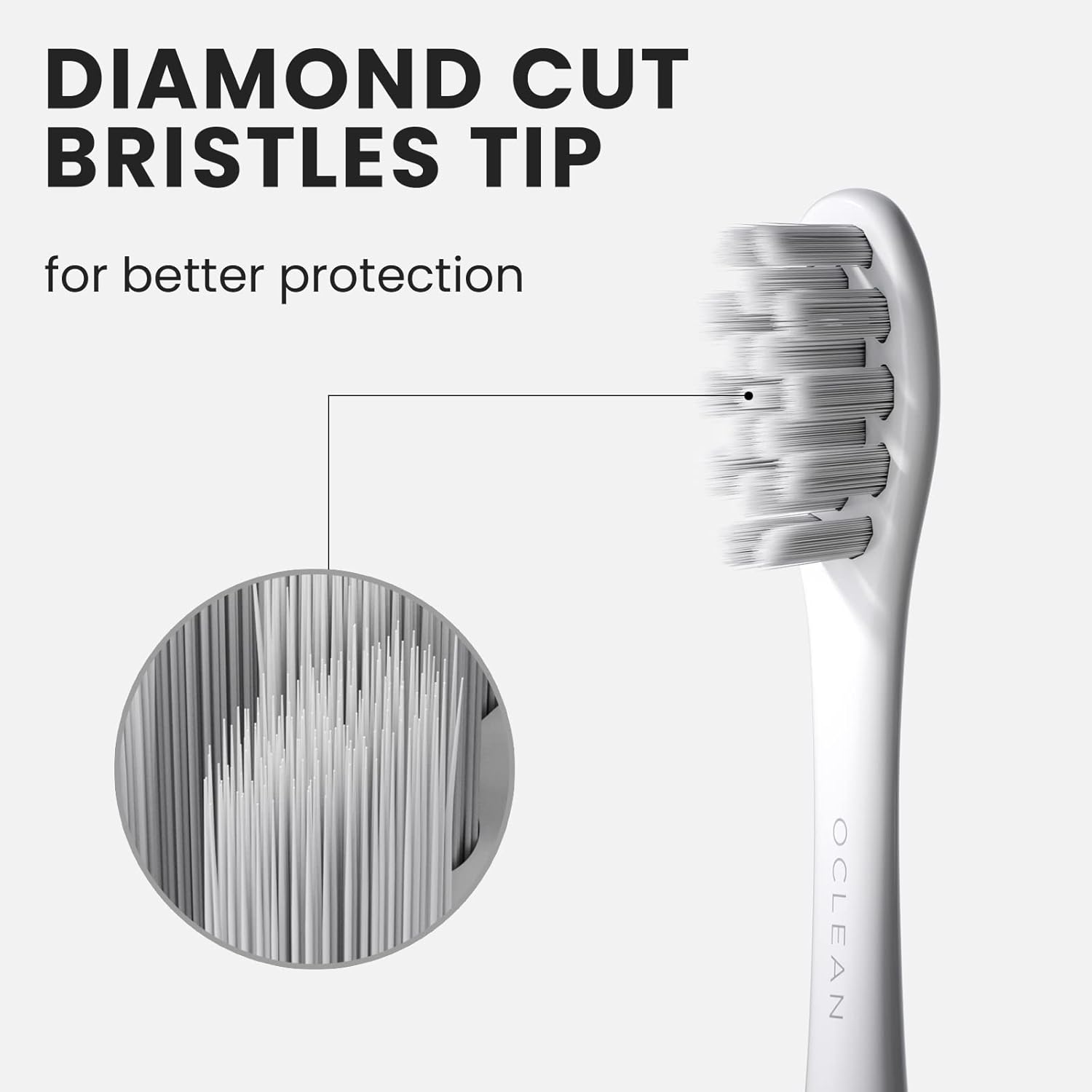 Oclean Replacement Toothbrush Heads, 6 Packs, White, Compatible with All Oclean Electric Toothbrush (Gum Care) : Amazon.co.uk: Health & Personal Care