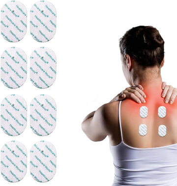 Tens Electrode Pads Oval Shape Set Of 8 - By Healthcare World