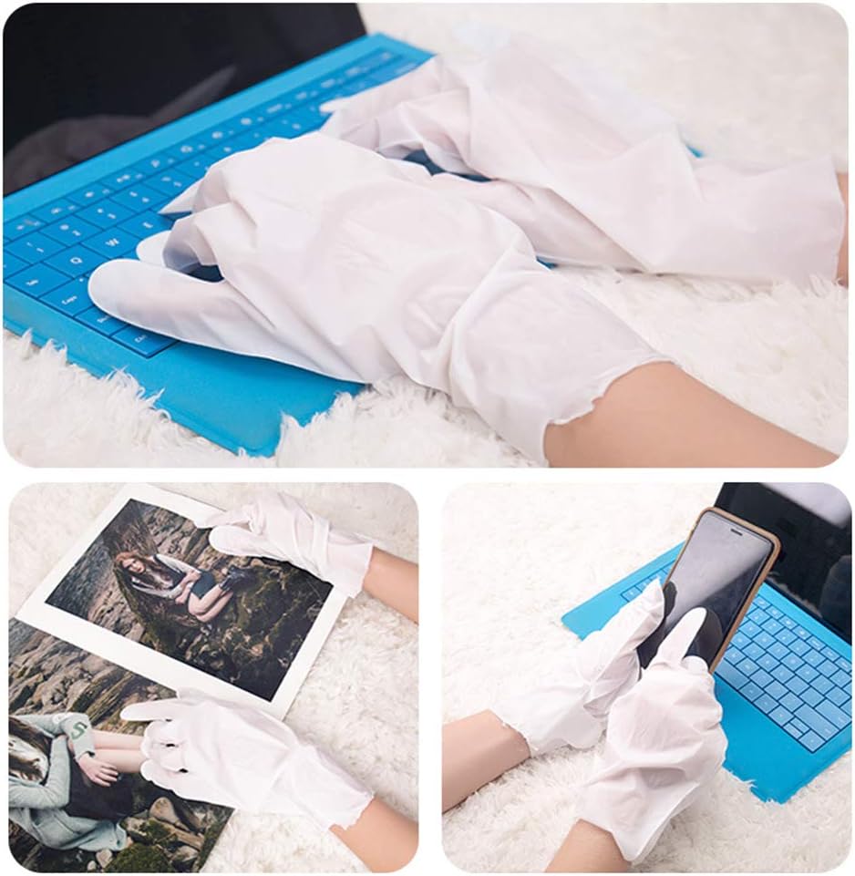 Mond’Sub Coconut Oil Hand Mask Gloves For Dry Hands Set Of 5 Pairs,Moisturizing & Whitening Anti-Aging Hydrating Hand Care Gloves, Soften Cutin/Supplement Nutrition,Exfoliating