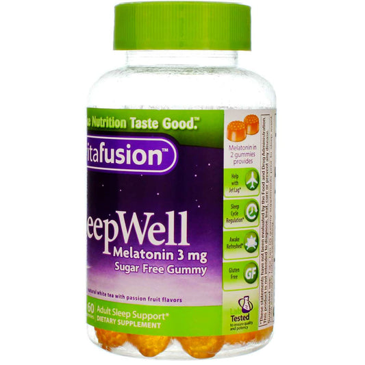 Vitafusion Sleepwell Gummies White Tea With Passion Fruit 60 Each (Pack Of 4)