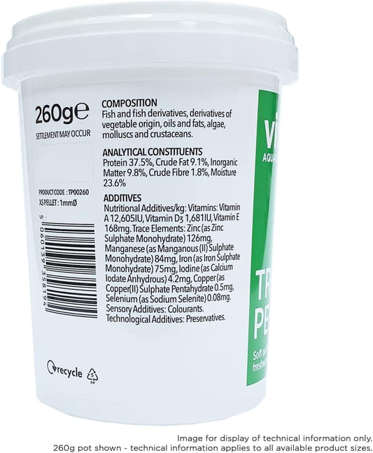 Vitalis Tropical Pellets Xs 260G Fish Food