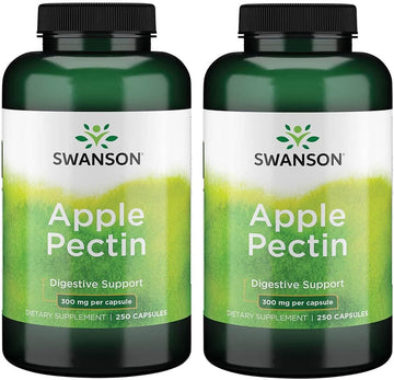Swanson Apple Pectin 300 Milligrams 250 Capsules (2 Pack)