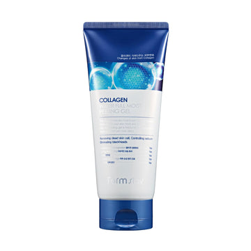 Farmstay Collagen Water Full Moist Peeling Gel - Peel Off Face Mask For Brighter Skin - Gently Exfoliates - Collagen For Skin - 6.08 Oz