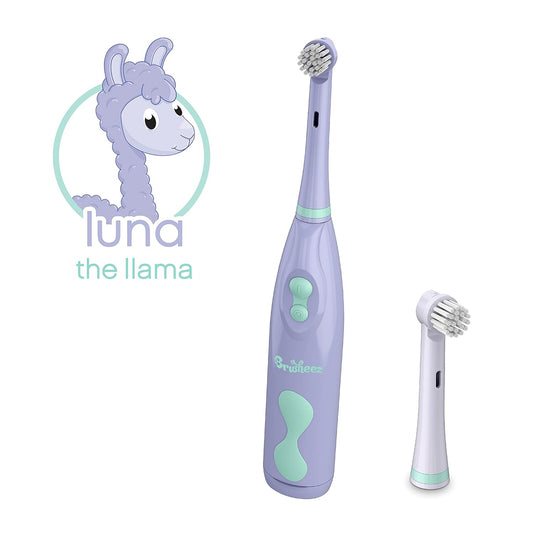 BrusheezĀ® Electronic Toothbrush Replacement Brush Heads 2 Pack (Luna The Llama)