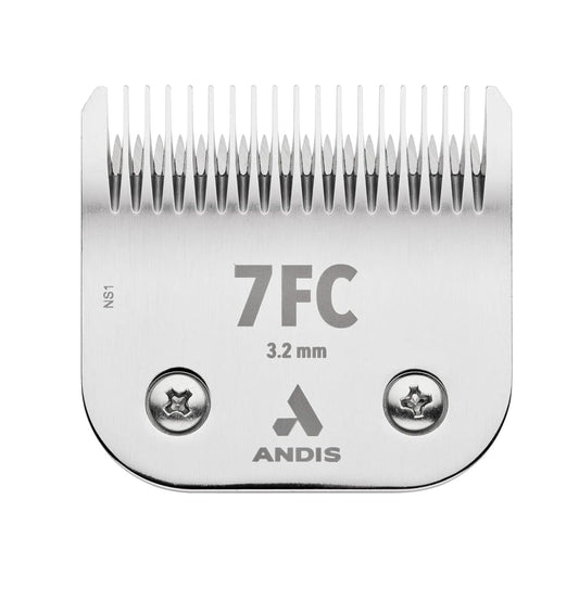 Andis 72600 Ultraedge Detachable Dog Clipper Blade - Constructed Of Carbonized Steel, Specialized Hardening Process For Long Cutting Life - 1/8-Inch-Long Hair Cutting - Size-7Fc, Chrome