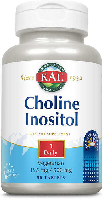 Kal Choline Inositol Tablets 195/500 Mg 90 Count