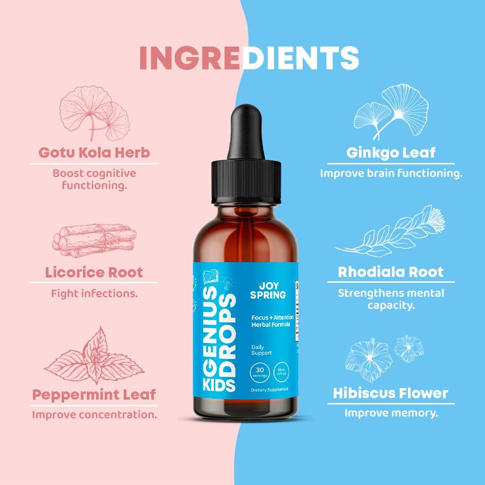 JoySpring Vitamin D3 K2 for Kids May Support Healthy Immune System - Vitamin D for Children and Kids Focus and Attention Supplements Support Healthy Brain Function : Health & Household