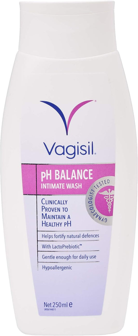 Vagisil Ph Balance Intimate Wash For Daily External Feminine Hygiene With Lactoprebiotic, 250 Ml & Daily Soothe & Protect Cream For Women & Sensitive Skin, 30G
