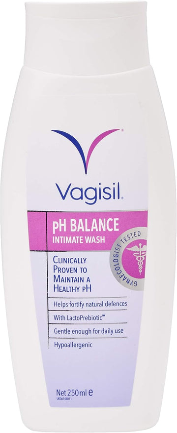 Vagisil Ph Balance Intimate Wash For Women, Daily External Feminine Hygiene With Lactoprebiotic, Helps Fortify Natural Defences, 250 Ml