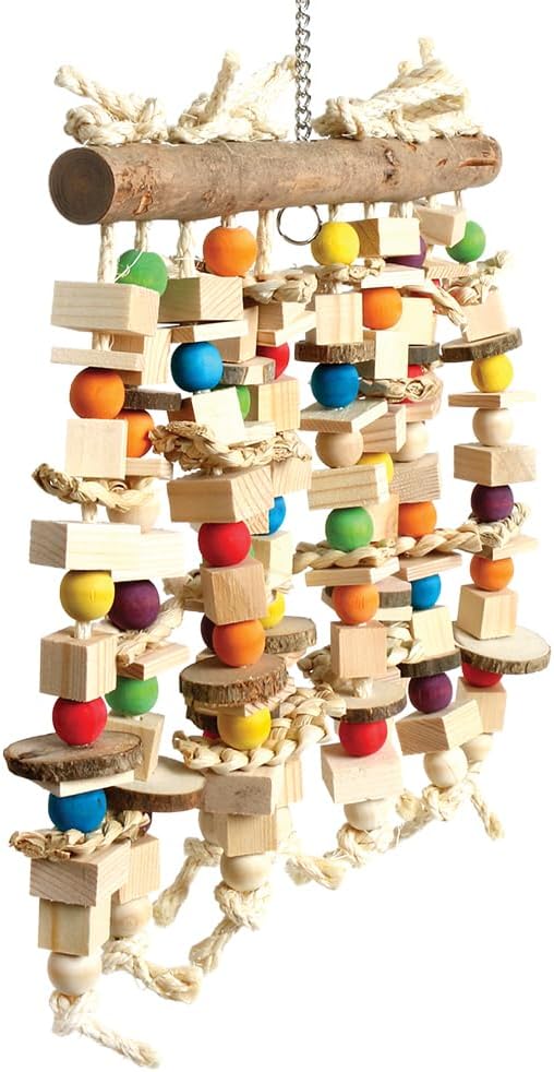 Peek And Play Wood & Rope Parrot Toy