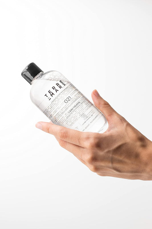 Terre De Mars Celeste Cleansing Water, Cosmos Natural, Facial Cleanser, Make-Up Remover, 250Ml, 8.4 Fl Oz