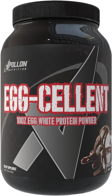 Apollon Nutrition Egg-Cellent | 24G Egg White Protein Powder, Recovery, Muscle Growth, For Men & Women, Dairy Free, Gluten Free, Lactose Free, Keto-Friendly (26 Serving, Chocolate Marshmallow)