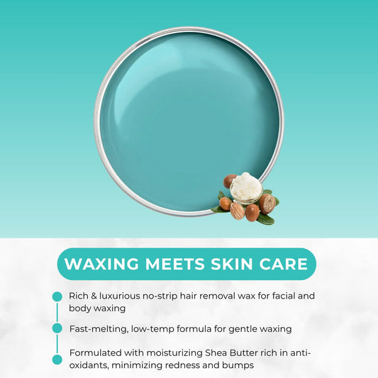Naturaverdepro Karite Flex Hard Wax, Body And Facial Hair Removal, Brazilian Bikini Wax For Women With Hydrating Shea Butter And Vitamin E - 14 Oz