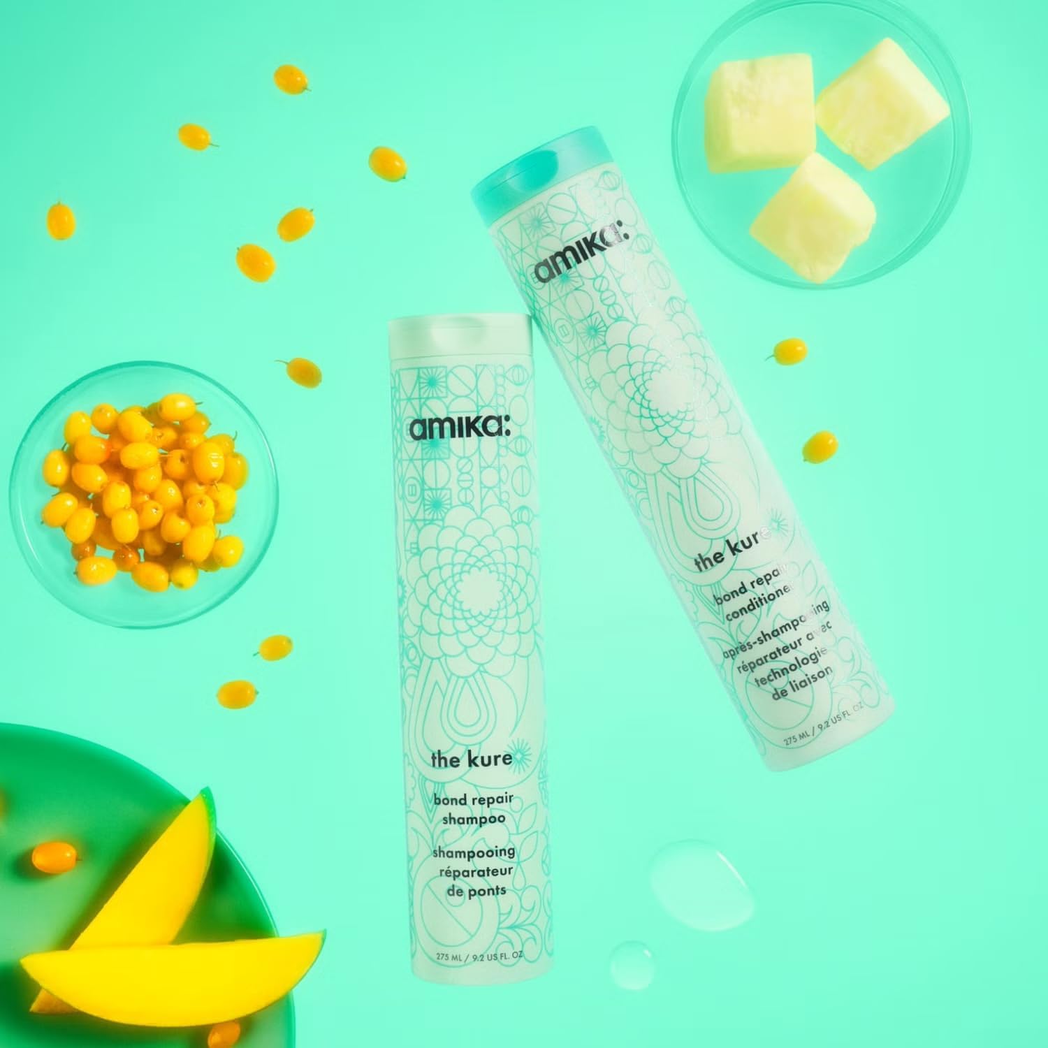 Amika The Kure Bond Repair Shampoo And Conditioner Duo, 275 Ml