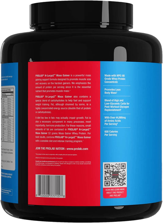 Prolab N-Large2 Mass Gainer - Powerful Mass Gaining Support Formula -