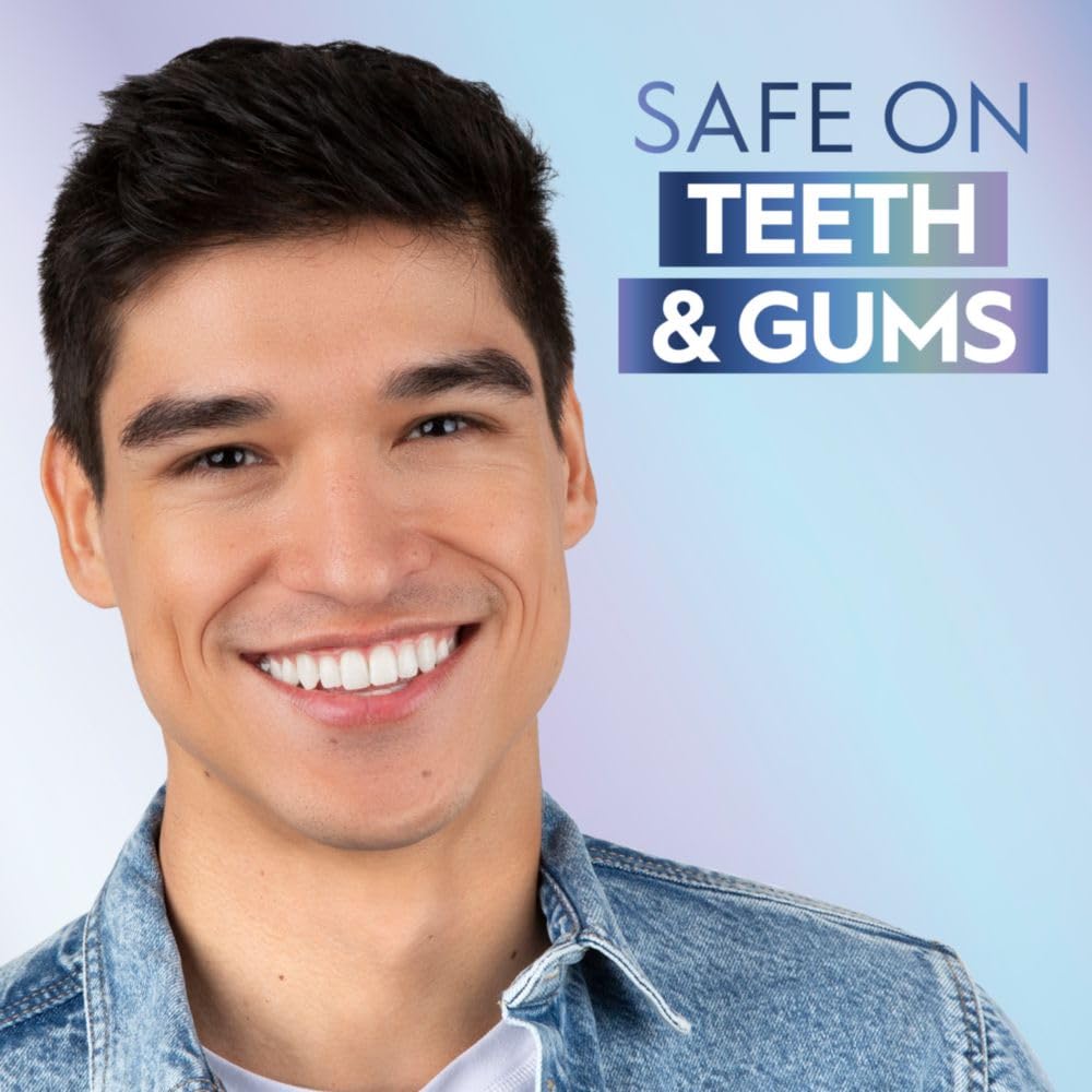 Crest Whitening Emulsions Leave-On Teeth Whitening Gel Kit With Led Accelerator Light, 0.63 Oz : Health & Household