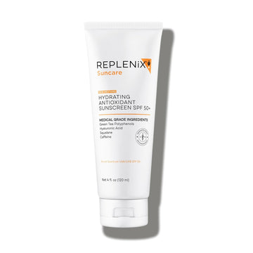 Replenix Hydrating Antioxidant Tinted Mineral Sunscreen With Medical-Grade Zinc, Dermatologist-Developed Oil-Free Spf 50+ For Face & Body (4 Fl. Oz.)