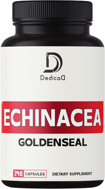 1000Mg Echinacea Goldenseal Capsules - Support Immune System, Well-Being & Overal Health - 60 Veggie Capsules - Non-Gmo, Gluten-Free