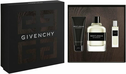 Givenchy Gentleman Eau De Toilette 100Ml Spray, 15Ml Eau De Toilette Travel Spray & 75Ml Shower Gel Men Set
