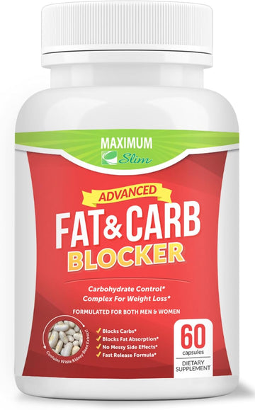 Maximum Slim Fat & Carb Blocker Pure Kidney Bean Extract For Weight Loss And Appetite Suppressant