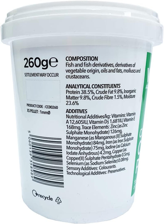 Vitalis Cichlid Carnivore Pellets Tropical Fish Food (1Mm) 260G